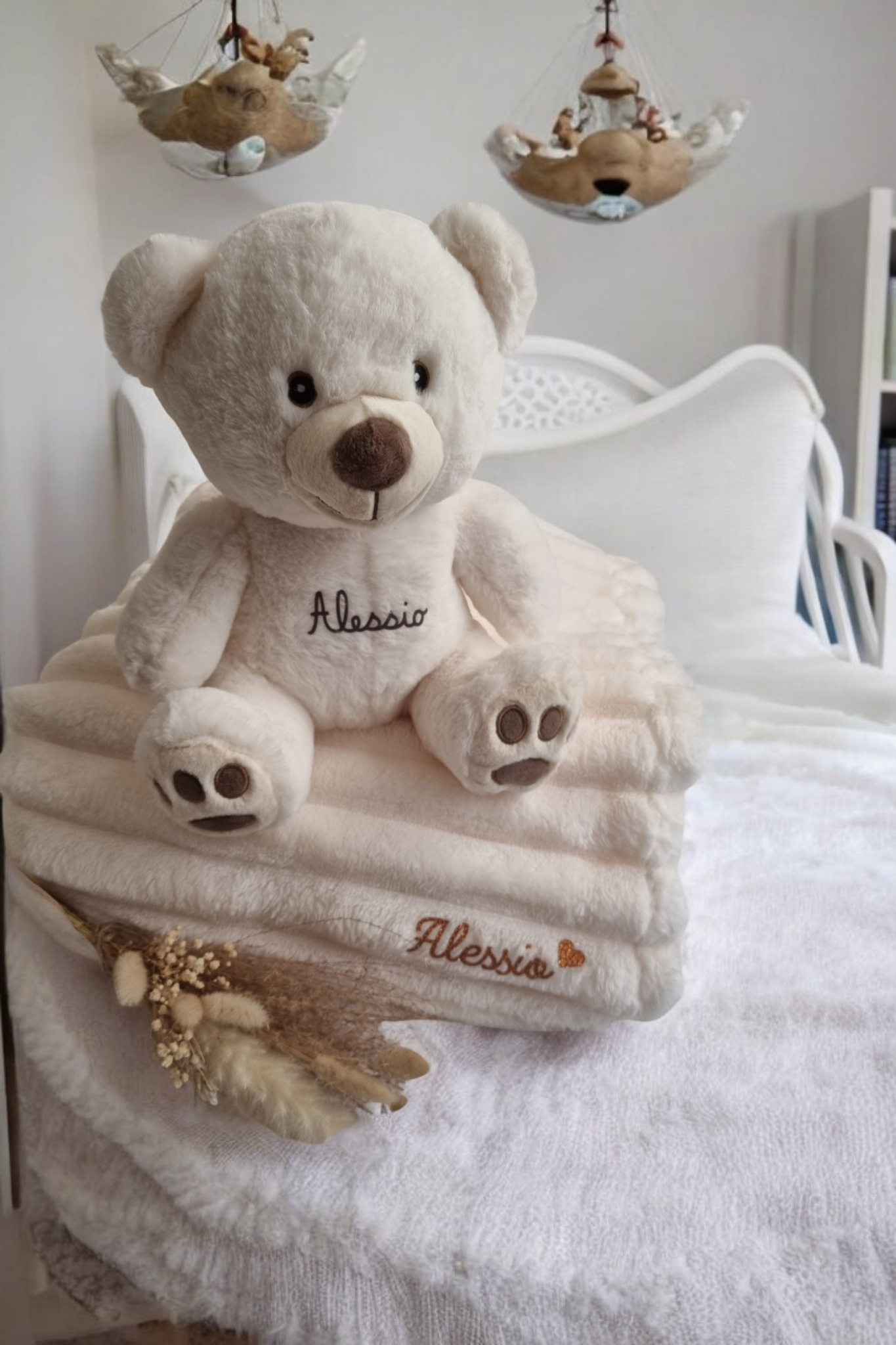 Ours en peluche 35 cm L'OURS FRANÇAIS Ivoire doux Ours en peluche 35 cm L'OURS FRANÇAIS Ivoire doux