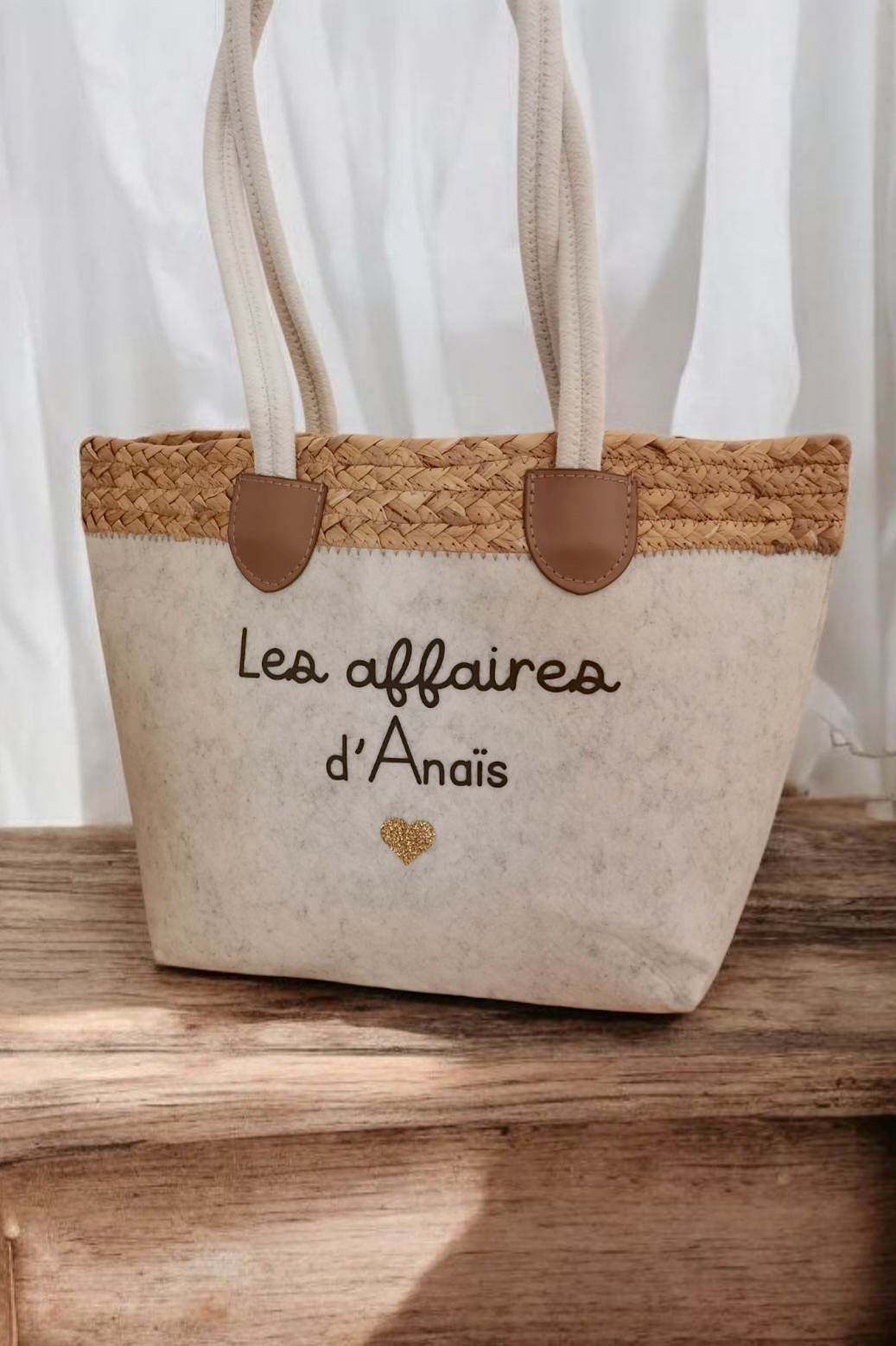 Panier Feutrine et osier