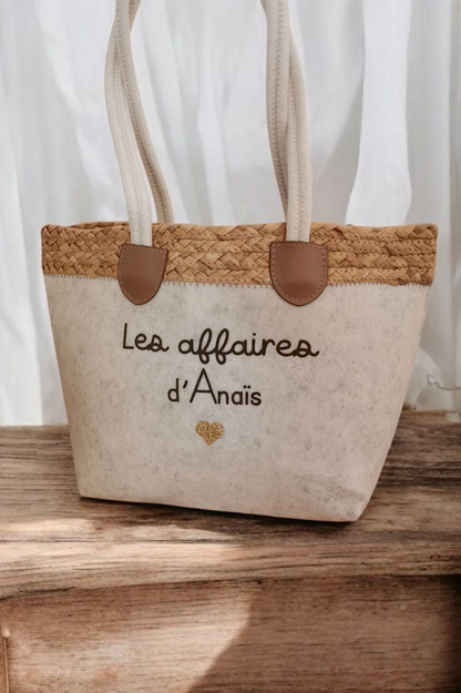 Panier Feutrine et osier