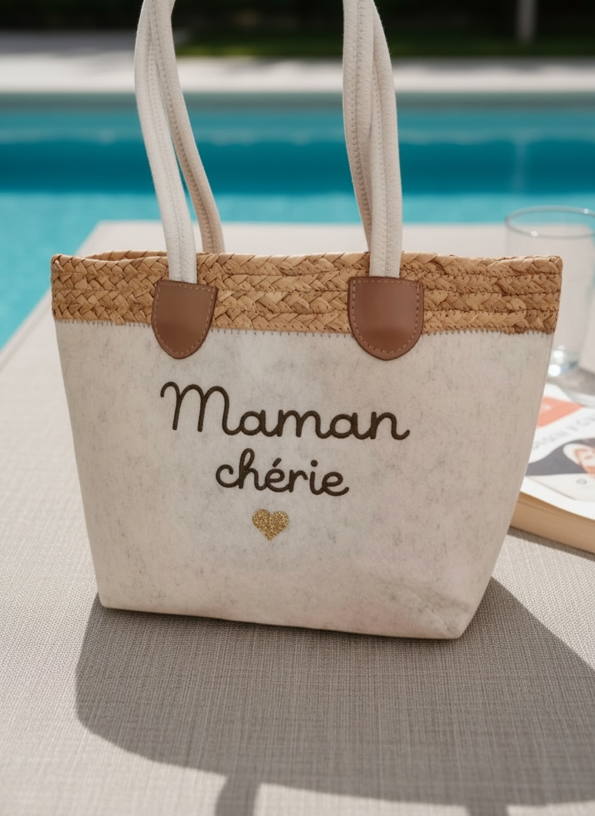 Panier Feutrine et osier