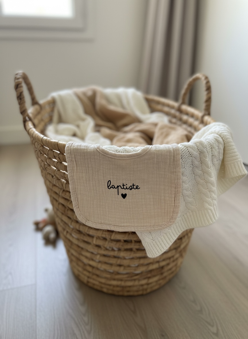 Bavoir Beige