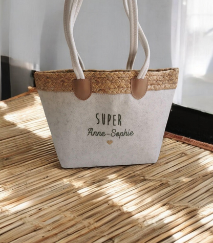 Panier Feutrine et osier