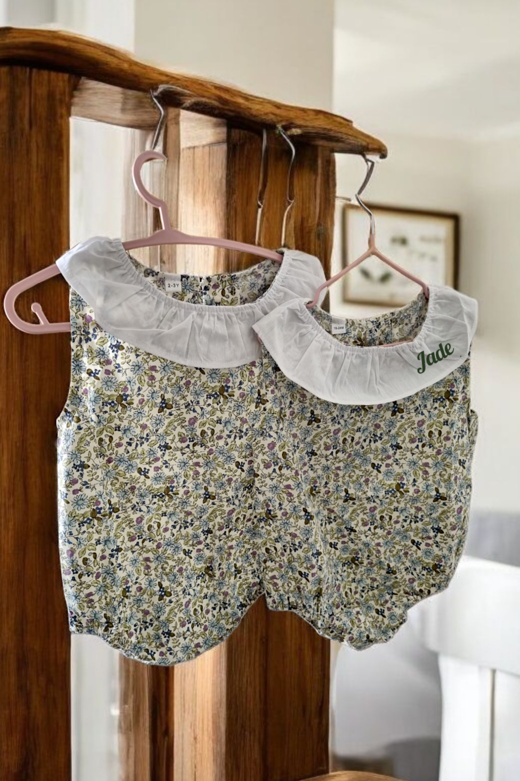 Barboteuse fleurie légère