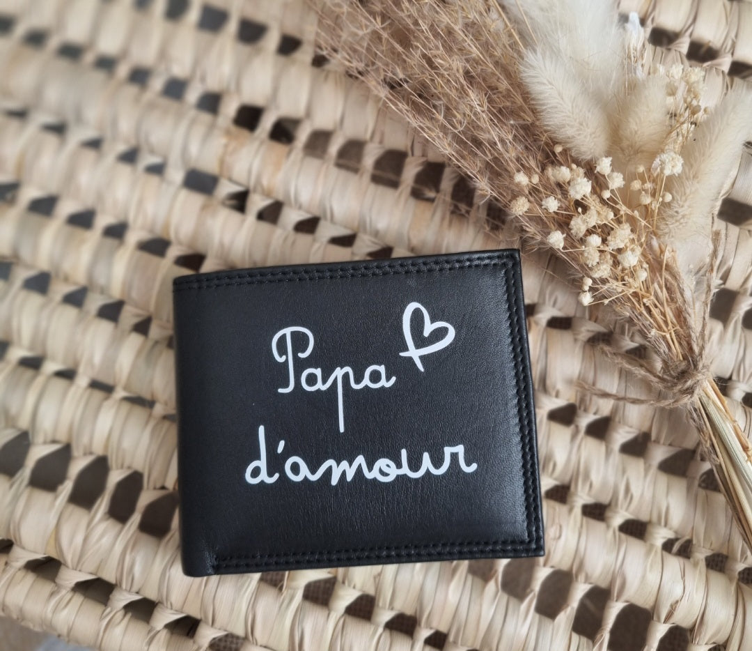 Porte feuille en cuir
