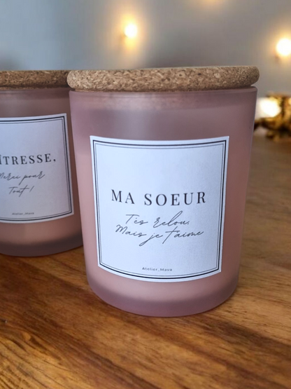 Bougie personnalisée