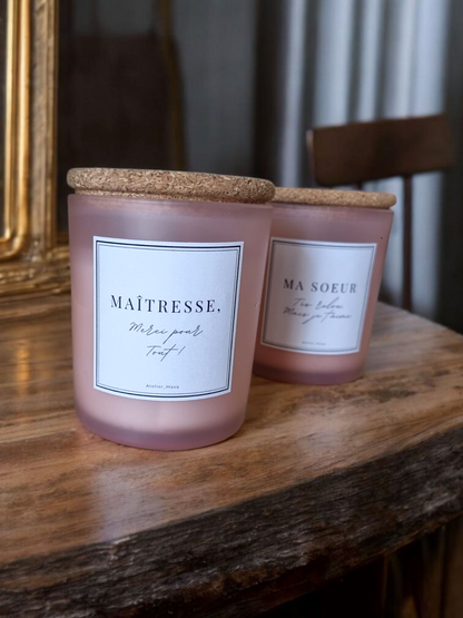 Bougie personnalisée
