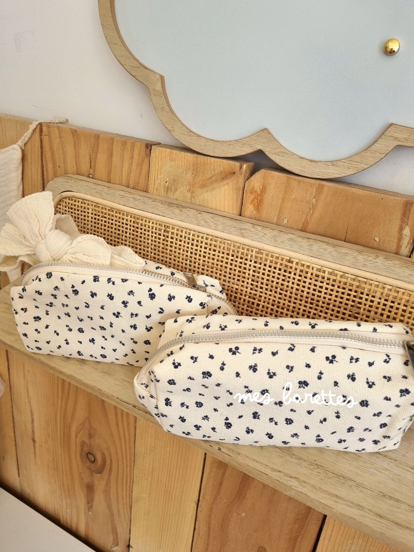 Petites trousses Toile fleurie